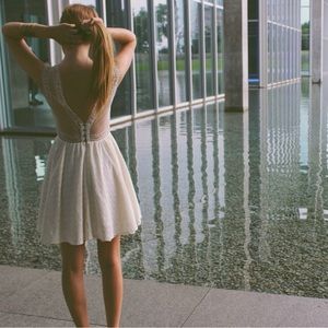 Free People Victoria Ivory Lace Dress